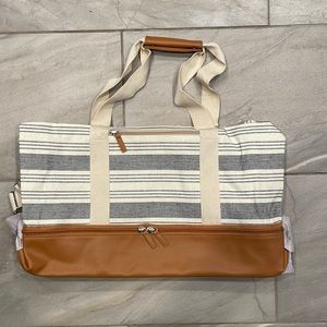 Striped Weekender Bag